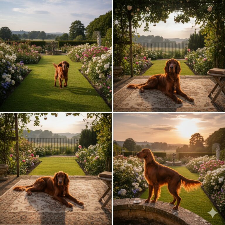 Différence Setter Irlandais Rouge et Rouge et Blanc